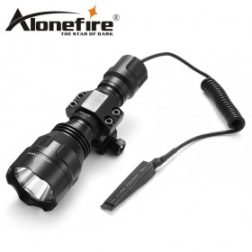 AloneFire C8s Tactical Led Flashlight CREE XML T6 Waterproof 18650 battery touch camping bicycle flash light