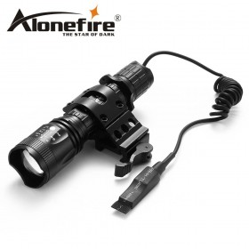 AloneFire TK400 XML L2 LED Tactical Flashlight 18650 Torch Light linternas For Outdoor Hunting + Gun Mount Holder