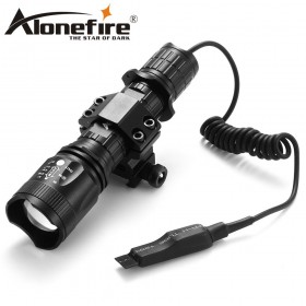 AloneFire TK400 XML L2 led hunting torch light flashlight Pressure Switch Mount Hunting Rifle Torch Lighting