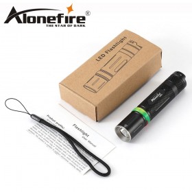 AloneFire X001 Powerful led flashlight high quality 18650 CREE XML L2 1000LM led torch penlight