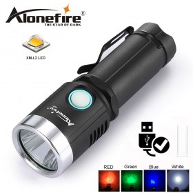 AloneFire X901 LED Flashlight 26650 18650 rechargeable flash light Torch CREE XM L2 Spotlight Waterproof Outdoor Lamp Light