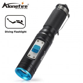 AloneFire DV50 LED Diving Flashlight CREE XM-L2 80m Waterproof Tactical Flashlight dive Torch With Memory Function