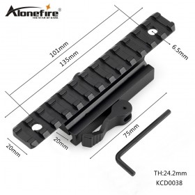 AloneFire KCD0038 QD Mount Base 20mm Picatinny Rail Gun Accessory for Hunting