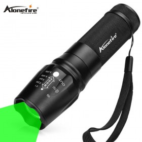 AloneFire X801 green Flashlight Torch Portable Zoom Outdoor Light Waterproof Zoomable LED Lantern Lamp