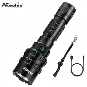 AloneFire G100 LED Tactical Flashlight Ultra Bright USB Rechargeable Waterproof Scout light Torch Hunting light climbing flash lights