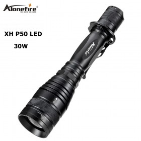 AloneFire H008 most Powerful CREE XHP50 LED Flashlight 32W high power Tactical torch zoom lens Lantern