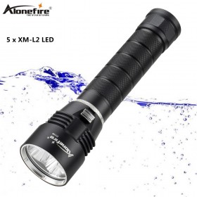 AloneFire DV56 15000Lums Diving Flashlight 5* L2 Diving LED Torch Lamp 200M Underwater Waterproof Flash light Lantern Light