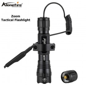 AloneFire tk503 Led Weapon Gun Light White Tactical hunting Flashlight+Rifle Scope Mount+Remote Switch
