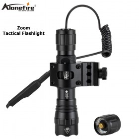 AloneFire tk503 Tactical LED Weapon Light Pistol Lanterne Flashlight with Picatinny Rail for Hunting