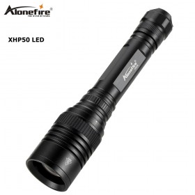 AloneFire H004 XLamp XHP50 Powerful Flashlight USB Zoom XHP50 LED Torch 18650 Rechargeable Battery Hunting Tactical Light