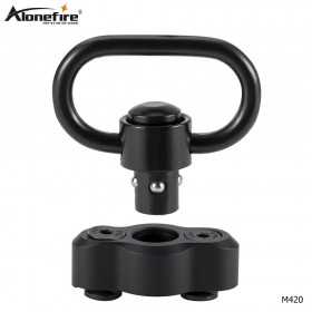 AloneFire M420 Hunting QD Sling Quick Release Sling Swivel Mount Adapter Heavy Duty Quick-detach Push Button Hunting Accessories