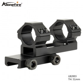 AloneFire LB2003 Rifle Optic Scope Mount 25.4mm Rings Mount fit 20mm Picatinny Rail for Tactical Gun Hunting