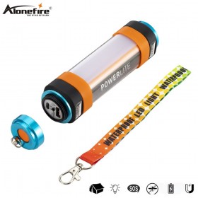 AloneFire T15 LED Camping Lantern with Magnet Tent Light USB Charging Outdoor Emergency Power Light Flashlight Mosquito Repellent