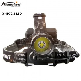 Alonefire HP38 Xlamp XHP70.2 50000LM Led headlamp high powerful led headlight head lamp 18650 Waterproof flashlight torch