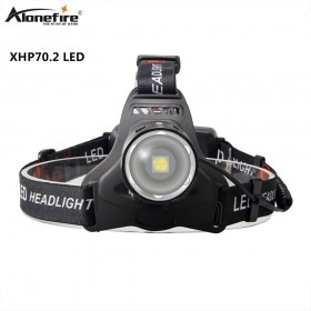 Alonefire HP37 Led headlamp XHP70.2 Headlight 50000LM The best brightest powerful head lamp Fishing flashlight lantern