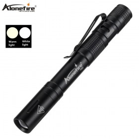 Alonefire P60 2000LM Mini portable Small penholder Led Flashlight Night Walking lighting Car Maintenance work Torch