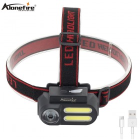 Alonefire HP41 Outdoor camping Portable mini led Headlamp USB charging Fishing headlights flashlight