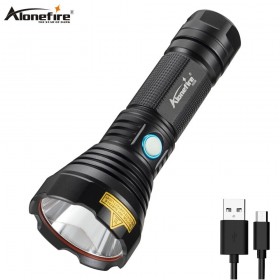 Alonefire X008 Super Powerful LED Flashlight L2 Tactical Torch USB Rechargeable Waterproof Lamp Ultra Bright Lantern Camping