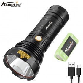 Alonefire X009 Powerful LED Flashlight USB rechargeable Tactical Torch Light Linterna Portable Lamp Light