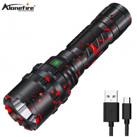 Alonefire G200 80000LM Powerful XHP50.2 tactical LED Flashlight Xlamp Waterproof Torch Light Ultra Bright Lantern Camping