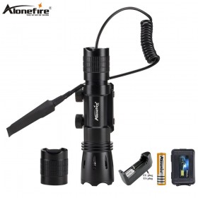 Alonefire TK108 10000lumens Hunting Flashlight P9 led Torch Lintern Tactical Flashlights with Gun Mount+Remote switch