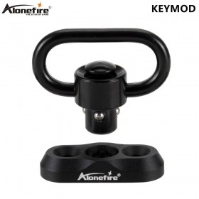 Alonefire M580 1.25'' Inch Push Button QD Sling Swivel for Keymod Adaptor Handguard Rail