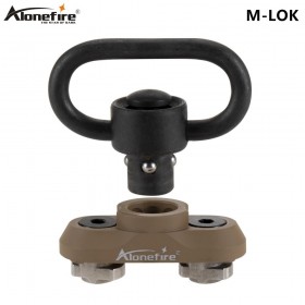 Alonefire M600 Push Button Swivel Adaptor Standard Tactical Quick Release Sling Mount Shooting For M-lok Rail