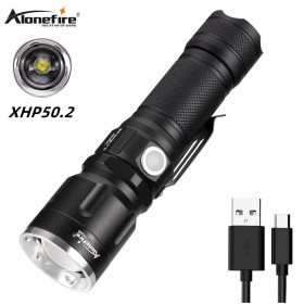 Alonefire H39 XHP50.2 most powerful led flashlight usb Outdoor Waterproof zoom Tactical torch for Camping Hiking