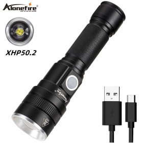 Alonefire H40 Super Powerful XHP50.2 zoom LED Flashlight Tactical Torch Waterproof Ultra Bright Lantern Camping