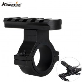 Alonefire M670 Torch aluminum Clip Mount Bicycle Front Light Bracket Flashlight Holder 360 Rotation Bike Light Accessories