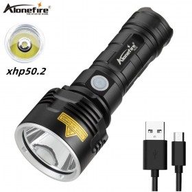 Alonefire H030 Super Powerful LED Flashlight XHP50.2 Tactical Torch USB Rechargeable Linterna Waterproof Lamp Ultra Bright Camping