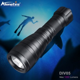 Alonefire DIV05 Diving Flashlight Tactical 18650 Torch Underwater 150M Waterproof XM-L2 dive lamp