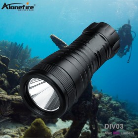 Alonefire DIV03 Scuba Diving Light 150 Meter L2 Waterproof Underwater LED Flashlight Diving Camping Lanterna Torch