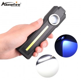 Alonefire Z3 Work Lights Flashlight COB+LED Rechargeable Torch +UV flashlight Portable Battery Worklight with Magnetic