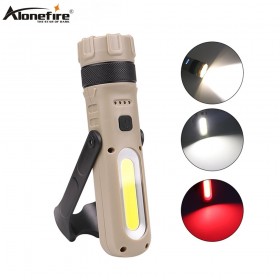 Alonefire Z5 LED Work Rechargeable Magnetic COB 3Mode Torch Handheld Inspection Lamp Cordless Worklight Tool Multifunction