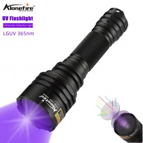 Alonefire SV008 365nm Ultraviolet Flashlight UV Light Ultra Violet Light Blacklight Pet Urine Stains Detector Scorpion Hunting