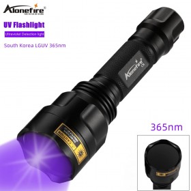 Alonefire C8 LGUV UV Flashlight Black light UV Lights 365nm Blacklight for Pet Urine Detector For Dog Cat Urine Dry Stains Bed Bug