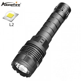 Alonefire X18 L2 led tactical flashlight USB Rechargeable Waterproof Flash Light Torch Self Defense Tactical Portable Lights