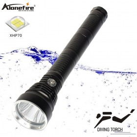 Alonefire DV71 most powerful High lumens XHP70.2 led diving flashlight waterproof Tactics Camping torch