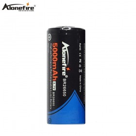 Alonefire Original New Battery For 26650 3.7V 5000mAh High Capacity 26650 Li-ion Rechargeable Battery