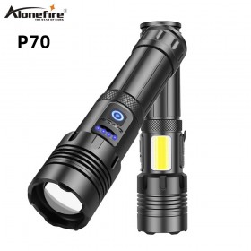 Alonefire H53 Most Powerful XHP70 led flashlight Power Bank Function Torch Usb Rechargeable Zoomable Aluminum Alloy Lantern
