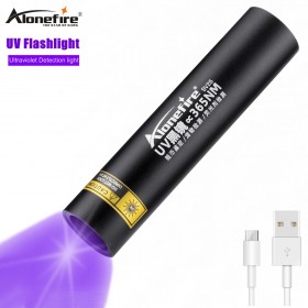 Aloefire SV25 UV Flashlight Ultraviolet Ultra Violet Light Mini UV Black Light Pet Urine Stains Detector