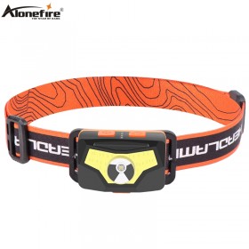 Alonefire HP57 induction led Headlamp XPG COB Usb Headlight Waterproof Head torch Builtin-lithium battery outdoor camping fishing light