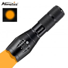 Alonefire E17 Orange XM-L2 Led Flashlight Zoomable Waterproof Torch 3800 Lumens 18650 or AAA Battery for Camping Lantern
