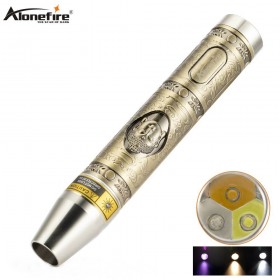 AloneFire SV46 Jade Identification torch LEDs Light Sources Portable Dedicated UV Flashlight Ultraviolet Gemstones Jewelry amber Money