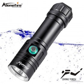 Alonefire dv76 Super bright Diving Flashlight L2 LED IPX8 highest waterproof rating Professional diving light Powered by 26650 battery