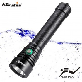 Alonefire dv77 IP8 Powerful Diving Flashlight XHP70.2 Highest Waterproof Professional light P70 LED Underwater Torch Lamp