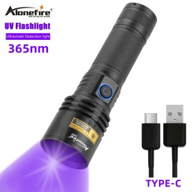 Alonefire SV50 15W 365nm UV Purple Light USB Ultraviolet Lanterna Invisible Torch Pet Stains Cat Moss Disinfect Lamp Ultra Violets