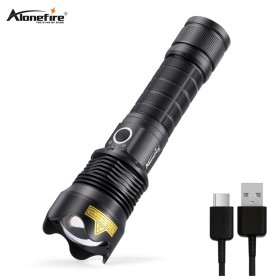 Alonefire H59 xhp50 most powerful flashlight 5 Modes usb Zoom led torch light Rechargeable Tactical flashlight 26650 Usb Camping Lamp