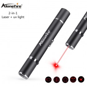 Alonefire P61 2-in-1 365nm uv light Pet Laser Pointer Cat Laser Toy USB Rechargeable Red Dot Laser Light Funny Cat Chaser Stick